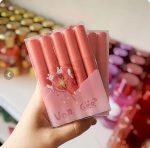 پک رژلب کره ای مخملی پوکه صورتی💗